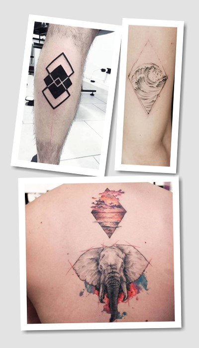 кому підійде татуювання Ромб