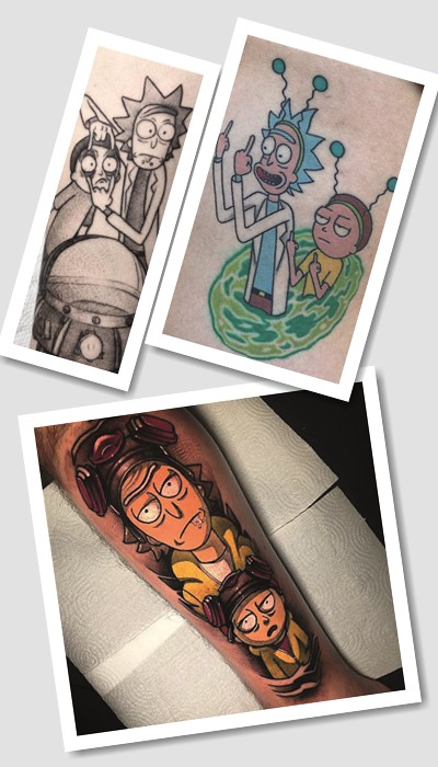 тату Рік і Морті