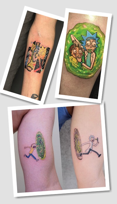 ідеї татуювання Рік і Морті