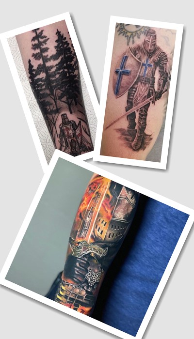 кому підійде тату хрестоносець