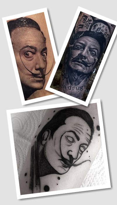 татуювання Сальвадор Далі