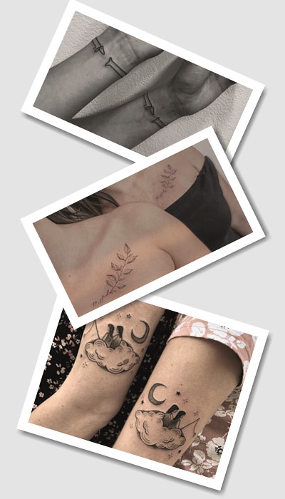 парні тату для сестер