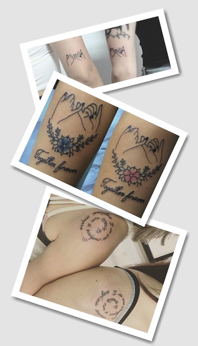 стилі парних тату для сестер