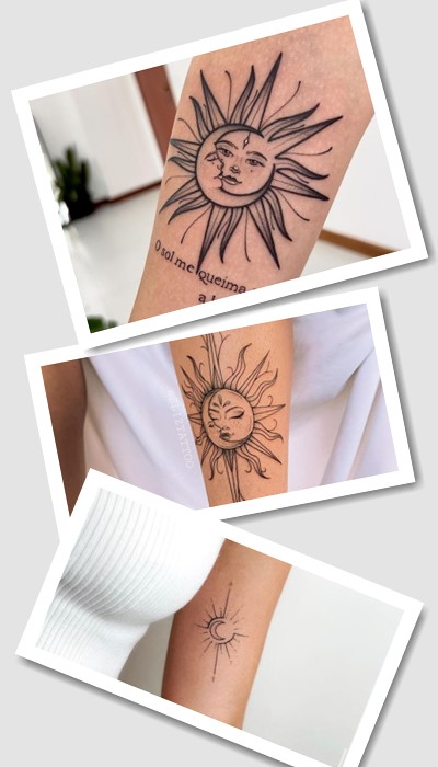 татуювання сонце і місяць