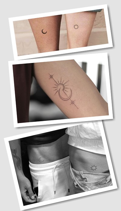 татуювання сонце і місяць у Києві