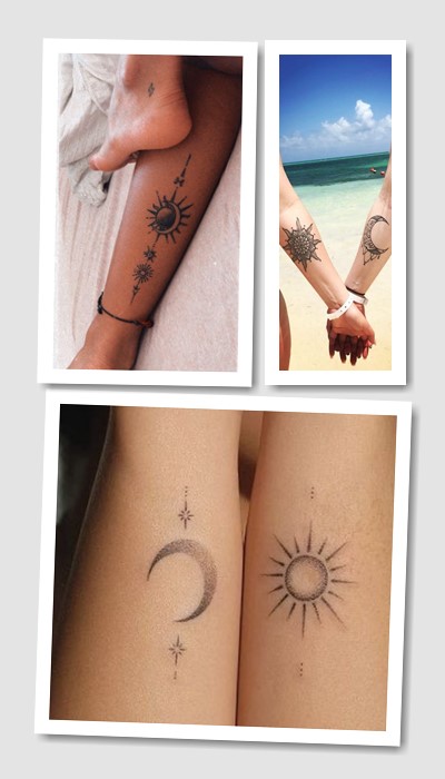 кому підійде тату сонце і місяць