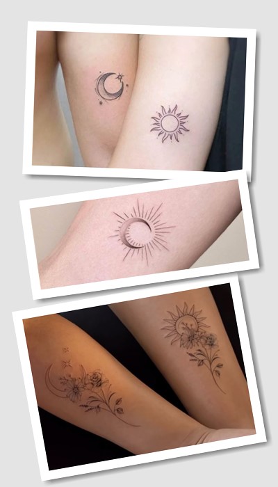 кому підійде татуювання сонце і місяць