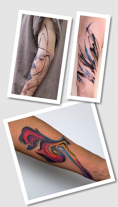 стиль тату абстракція