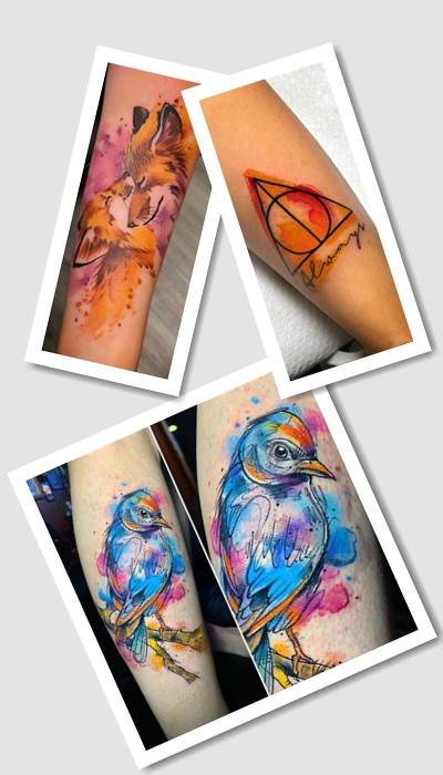 татуювання акварель