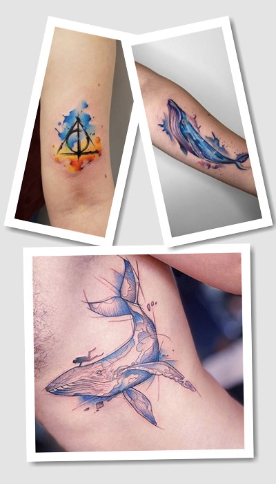 кому підійдуть акварель татуювання
