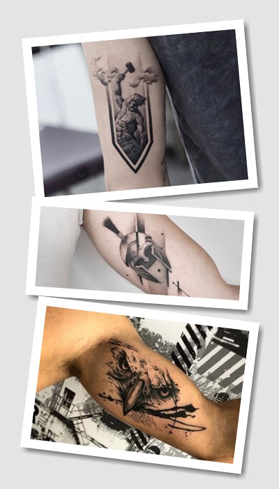 кому підійде тату на біцепсі