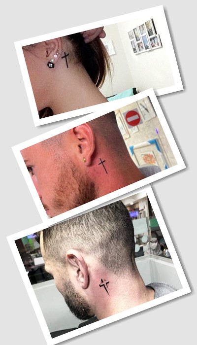 що означає тату хрест на шиї