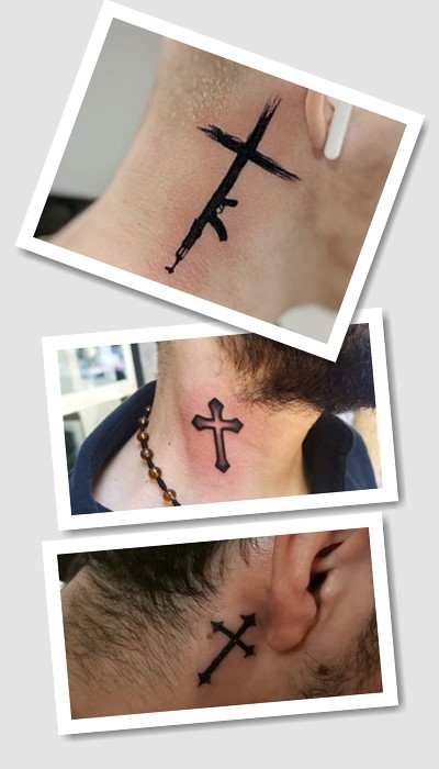 ідеї татуювання хрест на шиї