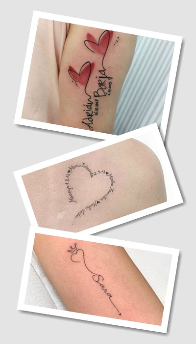 тату Імена дітей