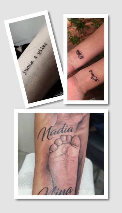 значення татуювання Імена дітей