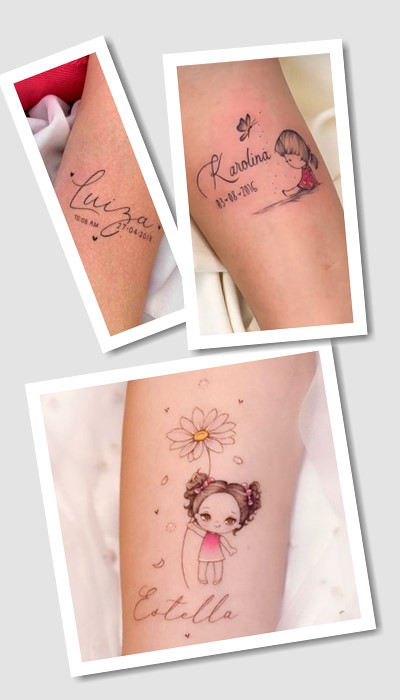 що означає татуювання Імена дітей