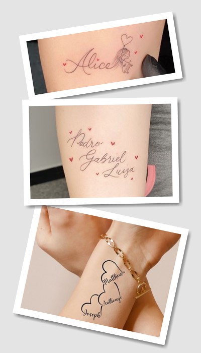 кому підійде татуювання Імена дітей