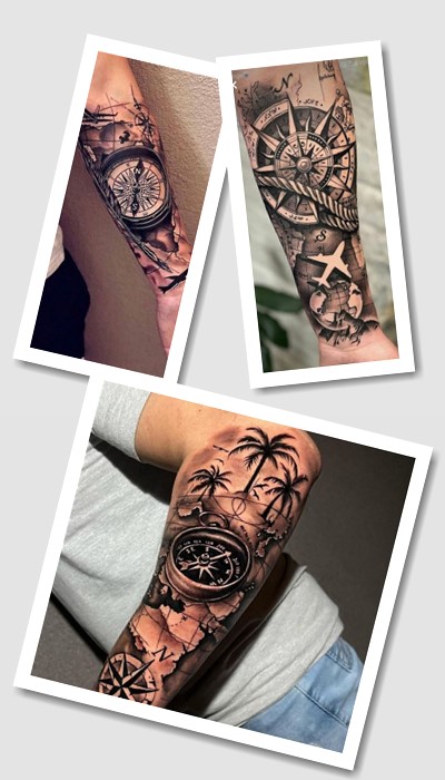 татуювання Компас у Києві