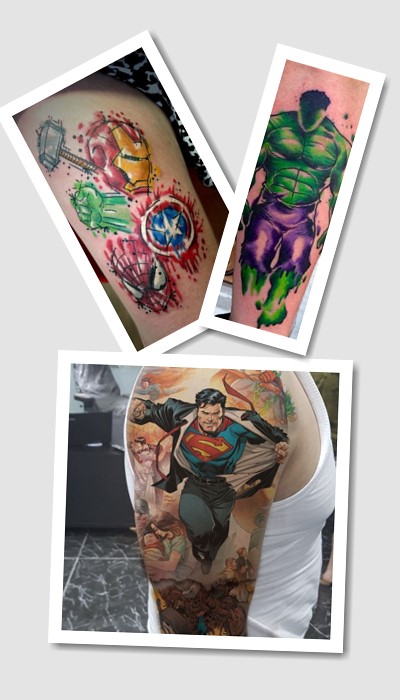 кому підійде татуювання супергерої