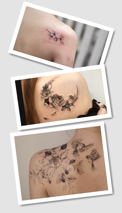 тату на лопатці жіночі