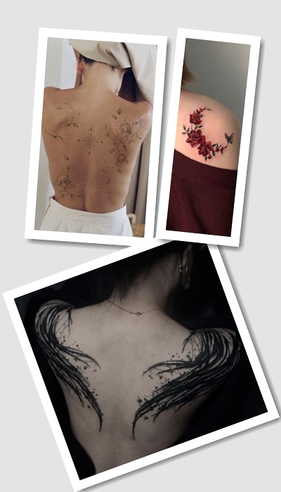 татуювання на лопатці жіночі