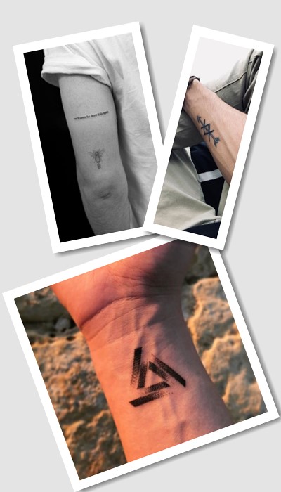 татуювання на руці чоловічі легкі