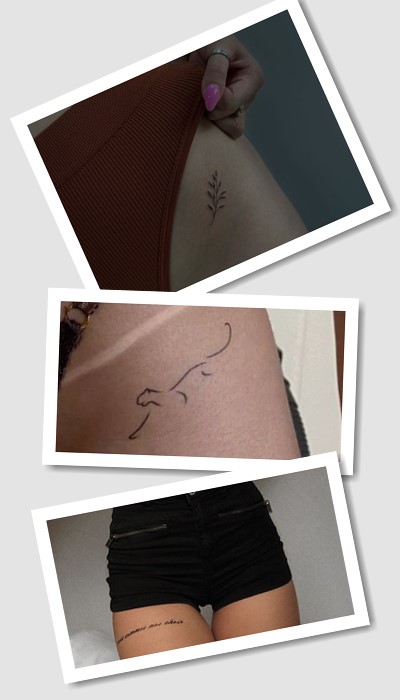 кому підійде татуювання маленькі на стегні