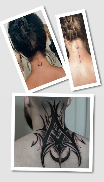 варіанти тату на потилиці