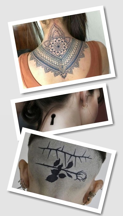 кому підійде татуювання на потилиці