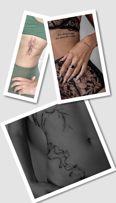 тату на боку жіночі