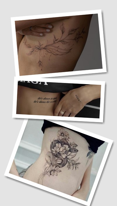 кому підійде тату на боку жіночі