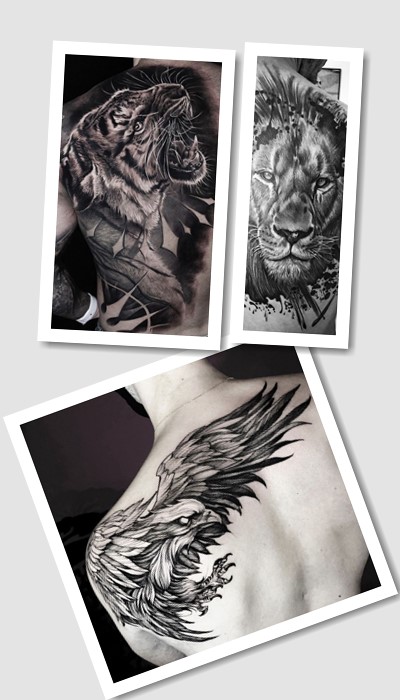 тату на лопатці чоловічі