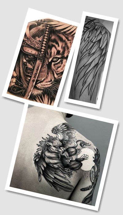 татуювання на лопатці чоловічі