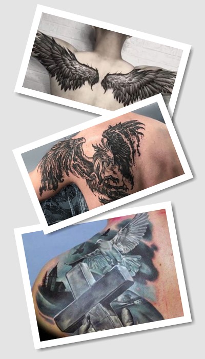 ідеї татуювання на лопатці чоловічі