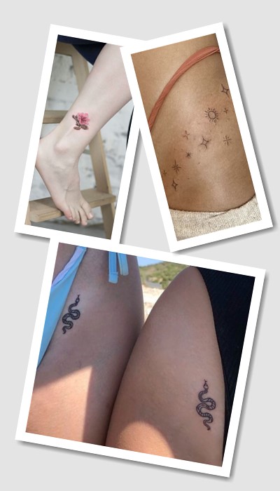 кому підійде тату на нозі жіночі маленькі