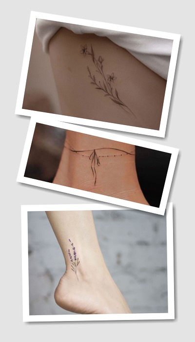 ідеї татуювання на нозі жіночі маленькі