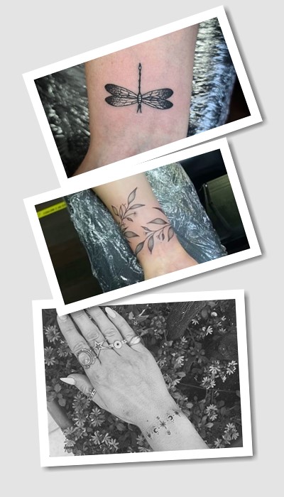 для дівчат на зап'ясті татуювання