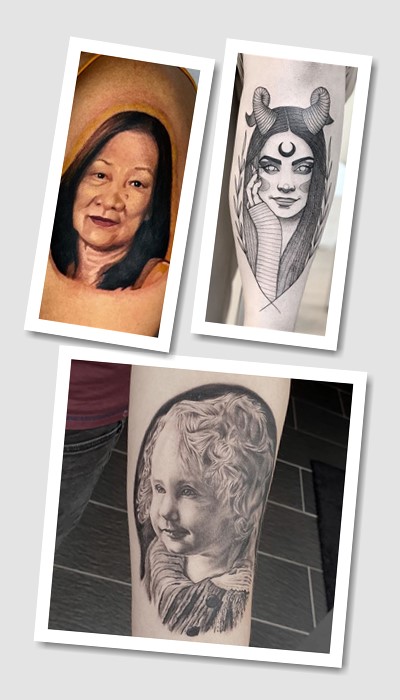 кому підійде тату Портрет