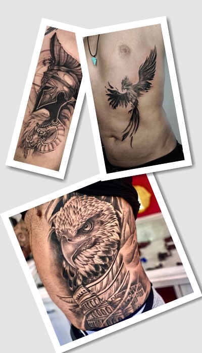 тату на ребрах чоловічі