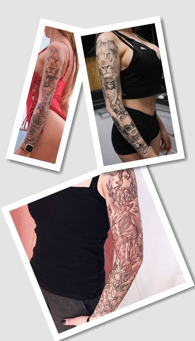 стилі тату рукав жіночий