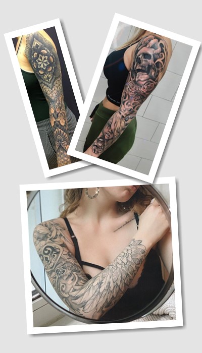 особливості тату рукав жіночий