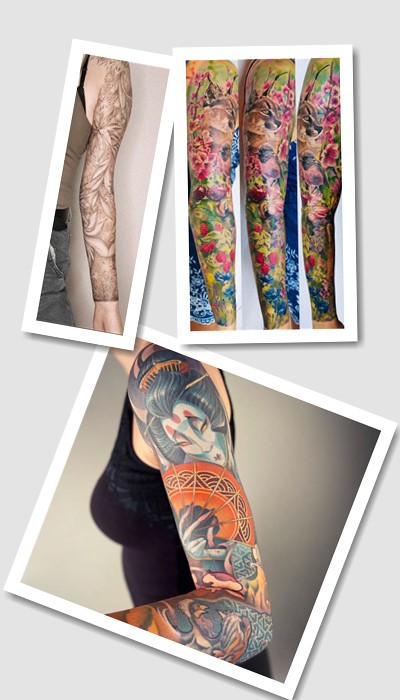 особливості татуювань рукав жіночий