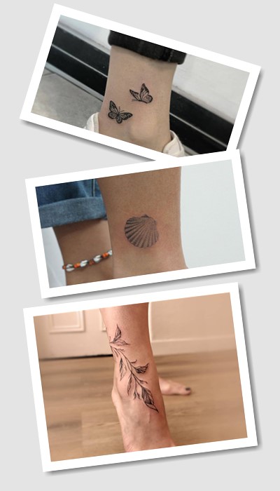 тату на щиколотці