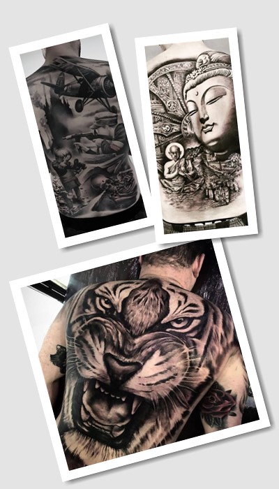 тату на спині чоловічі