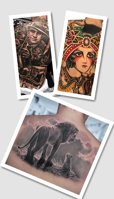 стилі татуювань на спині чоловічі