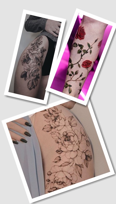 тату троянда на руці для дівчат