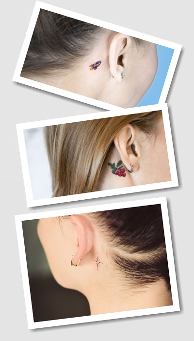 тату за вухом