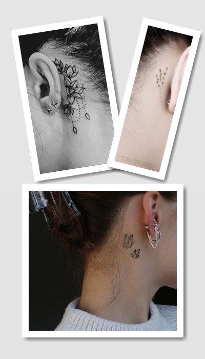 татуювання за вухом у Києві