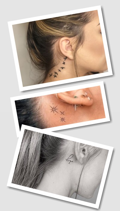 кому підійде татуювання за вухом