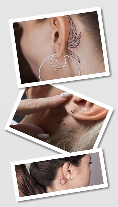 ідеї татуювання за вухом